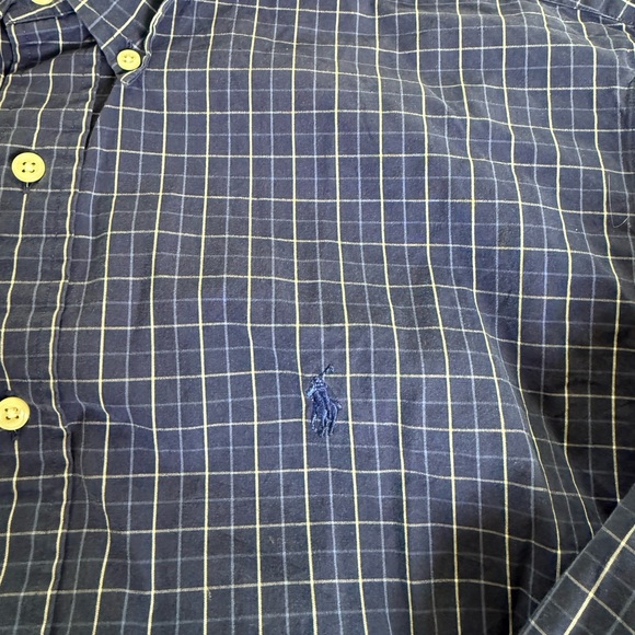 Ralph Lauren Blue Plaid Men's Shirt Blake M - Picture 3 of 6